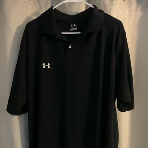 Black XL Under Armor Polo